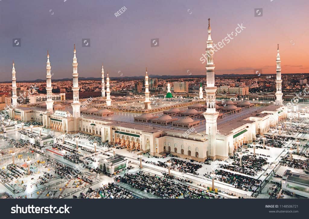 Al-Masjid an-Nabawi at Maghrib Prayer