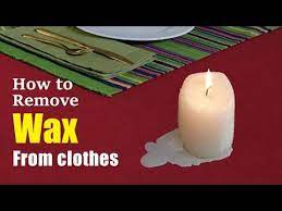 How to remove candle wax from clothes | Works like a magic - YouTube